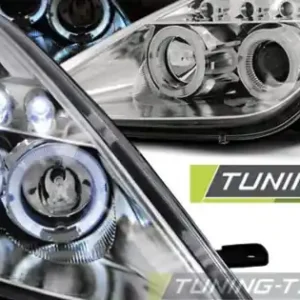 Faruri TOYOTA CELICA T230 99-05 Angel Eyes crom Reducere specială