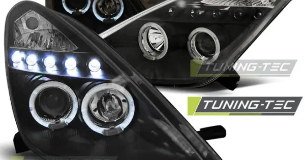 Preț promoțional Faruri TOYOTA CELICA T230 99-05 Angel Eyes negru