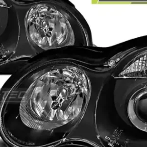 Faruri pe fundal negru compatibil cu MERCEDES W203 C-KLASA 07.00-03.04 Cumpărături sigure