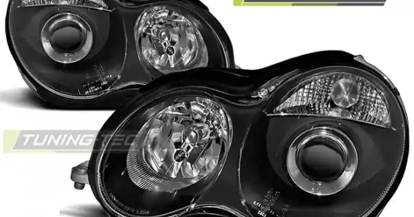 Faruri pe fundal negru compatibil cu MERCEDES W203 C-KLASA 07.00-03.04 Cumpărături sigure