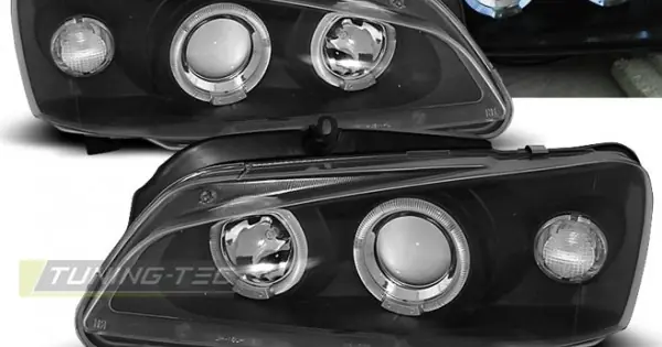 Ofertă de sezon Faruri PEUGEOT 106 08.96-03 Angel Eyes negru
