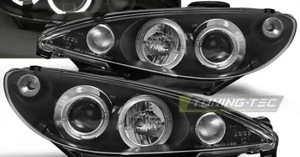Ieftin Faruri PEUGEOT 206 10.98-02 Angel Eyes negru