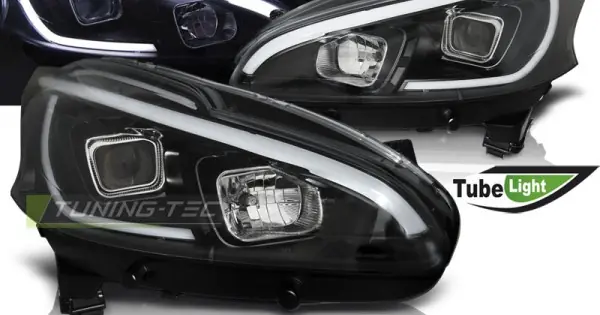 Reducere specială Faruri PEUGEOT 208 4.12-06.15 cu lumina tub negru