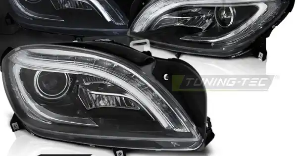 Faruri negru Led compatibil cu MERCEDES M-CLASS W166 11-15 Livrare gratuită