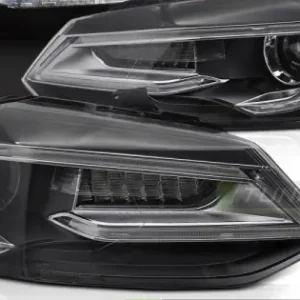 Faruri negru Led compatibil cu VW POLO V 9-17 Nu rata