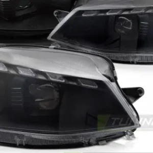 Comandă acum Faruri negru Led DRL SEQ compatibil cu VW GOLF 7 17-19