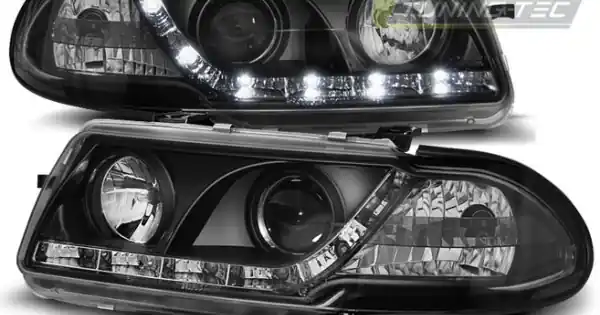 Calitate înaltă Faruri OPEL ASTRA F 09.94-08.97 DAYLIGHT negru
