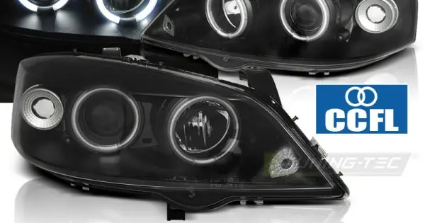 Faruri OPEL ASTRA G 09.97-02.04 Angel Eyes CCFL negru Discount