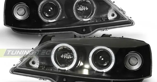 Faruri OPEL ASTRA G 09.97-02.04 Angel Eyes negru Noutate