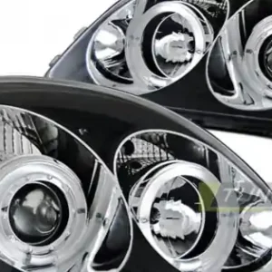 Faruri TOYOTA YARIS 04.99-09.03 Angel Eyes negru Livrare gratuită