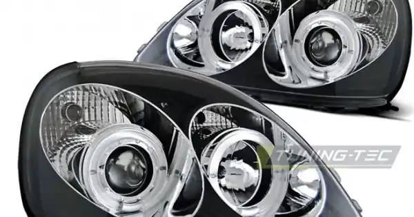 Faruri TOYOTA YARIS 04.99-09.03 Angel Eyes negru Livrare gratuită