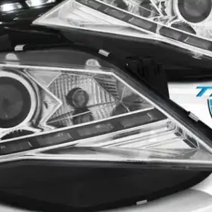 Cumpărături sigure Faruri True Drl cu fundal cromat compatibil cu SEAT SEAT IBIZA 6J 12-15