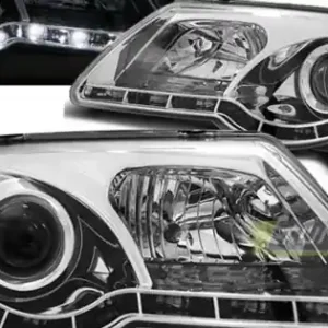 Faruri True Drl cu fundal cromat compatibil cu VW PASSAT B6 3C 03.05-10 Discount