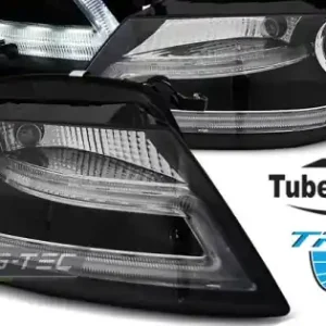 Faruri True Drl negru compatibil cu AUDI A4 B8 04.08-11 Livrare expres