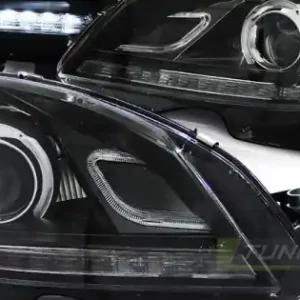 Faruri True Drl negru compatibil cu MERCEDES W204 07-10 Transport gratuit