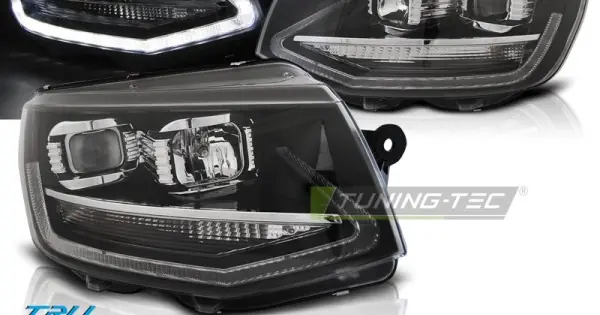 Faruri True Drl negru compatibil cu VW T6 15-19 Bestseller