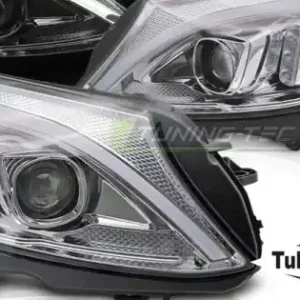 Ultima șansă Faruri Tube Led crom compatibil cu MERCEDES W205 14-18