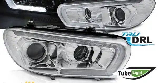 Faruri TUBE SEQ Led crom compatibil cu VW SCIROCCO 08-04.14 Ieftin
