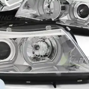 Super ofertă Faruri U-Led 3D crom compatibil cu BMW E90/E91 03.05-08.08