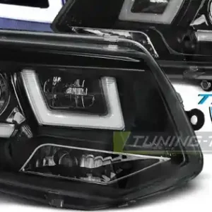 Doar azi Faruri U-Led negru compatibil cu VW T5 2010-2015