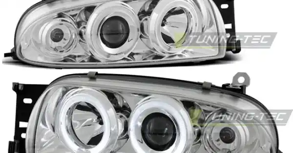 Livrare gratuită FORD FIESTA MK4 10.95-08.99 Angel Eyes crom