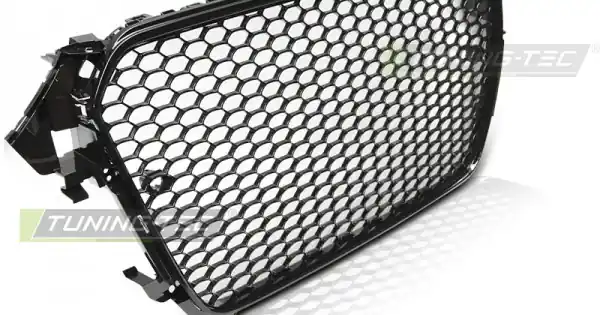 Vezi acum Grila radiator cu rama negru lucios PDC compatibil cu AUDI A4 B8 11.11-15