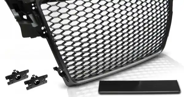 Premium Grila radiator negru compatibil cu AUDI A4 B8 08-11