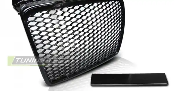 Preferatul clienților Grila radiator negru lucios compatibil cu AUDI A4 (B7) 11.04-03.08