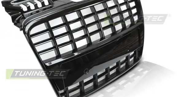 Grila radiator negru lucios compatibil cu AUDI A4 B7 04-08 Livrare rapidă