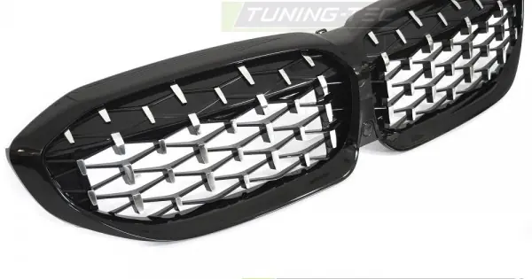 Vezi acum Grila DIAMOND Negru-Crom compatibil cu BMW G20 / G21 19-22