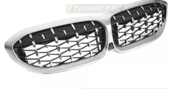 Ultima șansă Grila DIAMOND SILVER mat crom compatibil cu BMW G20 / G21 19-22