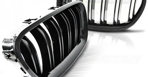 Grila radiator negru lucios compatibil cu BMW F10 / F11 10-16 Ofertă limitată