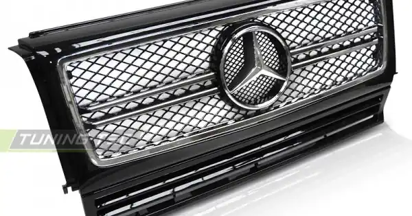 Super ofertă Grila radiator negru-crom compatibil cu MERCEDES W463 90-12