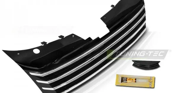 Vezi acum Grila radiator negru-crom compatibil cu VW PASSAT B7 10-14