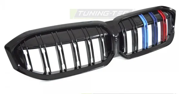 Ofertă specială Grila sport Negru lucios TRI-COLOUR duble compatibil cu BMW G20 / G21 LCI 22-