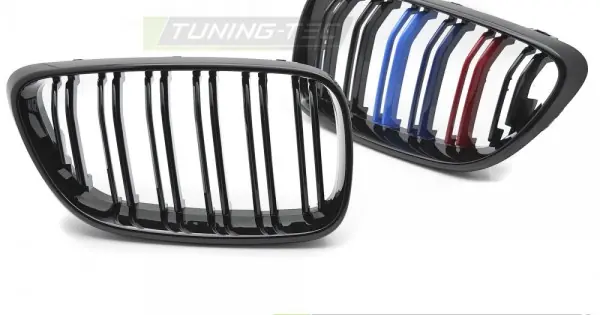 Cumpără acum Grila sport negru TRI-COLOUR duble compatibil cu BMW F22 / F23 13-21