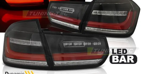 Led BAR SEQ Stopuri negru compatibil cu BMW F30 11-18 Reducere specială