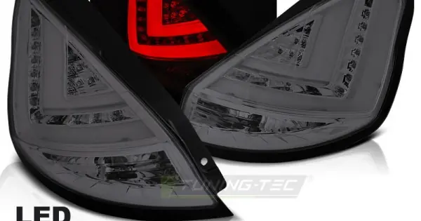 Set Stopuri FORD FIESTA MK7 08-12 HB fumuriu Led BAR Calitate înaltă
