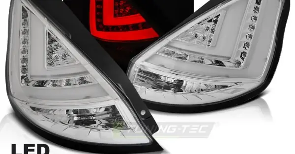Set Stopuri FORD FIESTA MK7 12-16 HB crom Led BAR Plată securizată