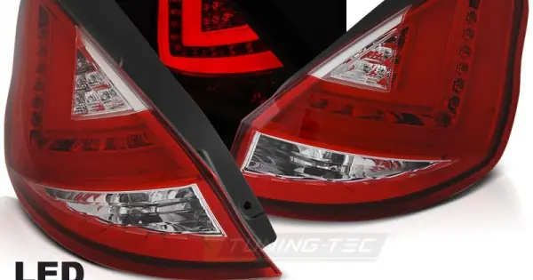 Set Stopuri FORD FIESTA MK7 12-16 HB rosu Led BAR Reduceri