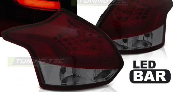 Reducere Set Stopuri FORD FOCUS 3 11-10.14 HATCHBACK RED fumuriu Led BAR