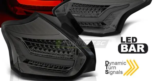 Set Stopuri FORD FOCUS 3 15-18 HATCHBACK fumuriu SEQ Led Ieftin