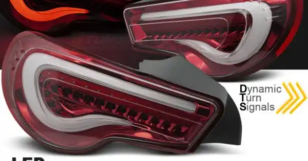 Disponibil imediat Set Stopuri TOYOTA GT86 12-21 Led BAR rosu-alb SEQ