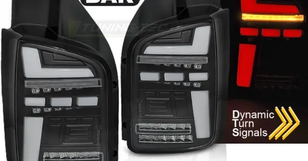 Set Stopuri VW T5 04.03-09 negru FULL Led SEQ INDICATOR Ofertă limitată