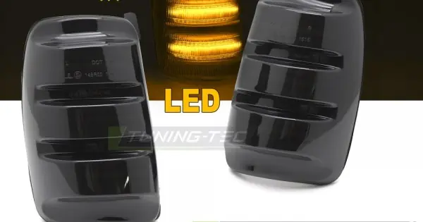 Reducere de preț SIDE DIRECTION IN THE MIRROR fumuriu Led SEQ compatibil cu FORD TRANSIT 13-