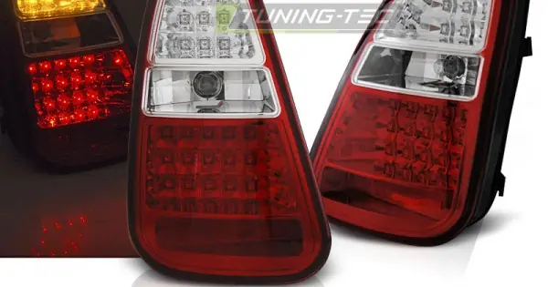 Reducere Set Stopuri MINI COOPER R50 /R52 /R53 04-06 rosu-alb Led