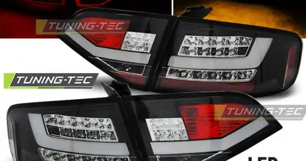 Noutate Stopuri led negru compatibil cu AUDI A4 B8 08-11 SEDAN