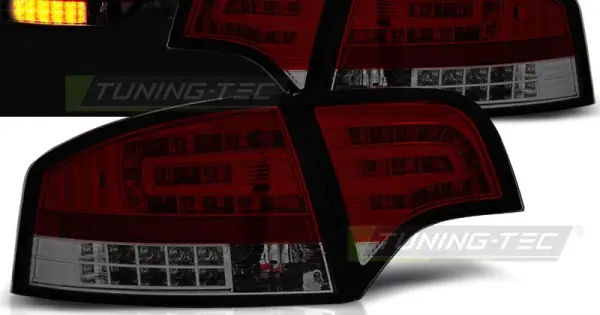 Plată securizată Stopuri led rosu fumuriu compatibil cu AUDI A4 B7 11.04-03.08 SEDAN