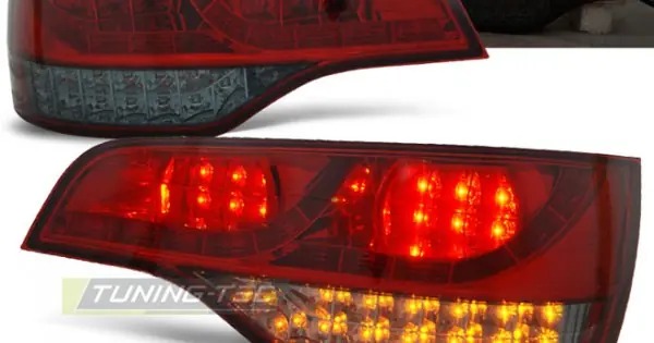 Stopuri led rosu fumuriu compatibil cu AUDI Q7 06-09 Mai ieftin