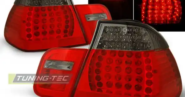 Lichidare de stoc Stopuri led rosu fumuriu compatibil cu BMW E46 09.01-03.05 SEDAN